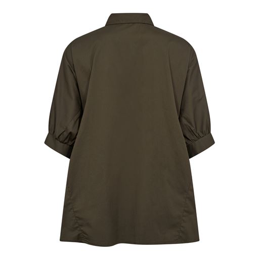 Co'Couture Cotton Crisp Wind Bluse, Army, XS