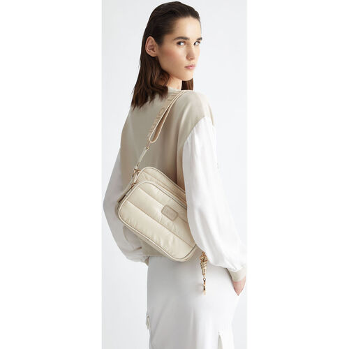 Liu Jo - Bandolera acolchada de nailon Beige