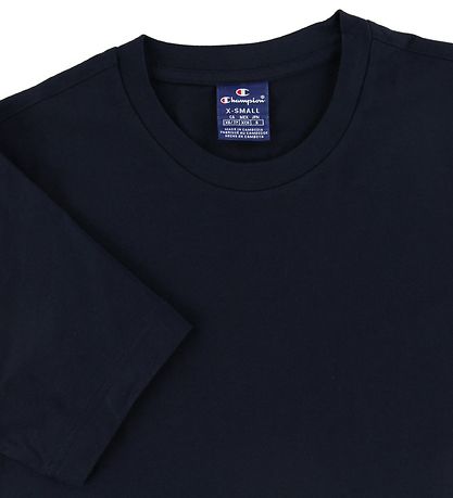 Champion Fashion T-Shirt - Navy/Weiß m. Logo