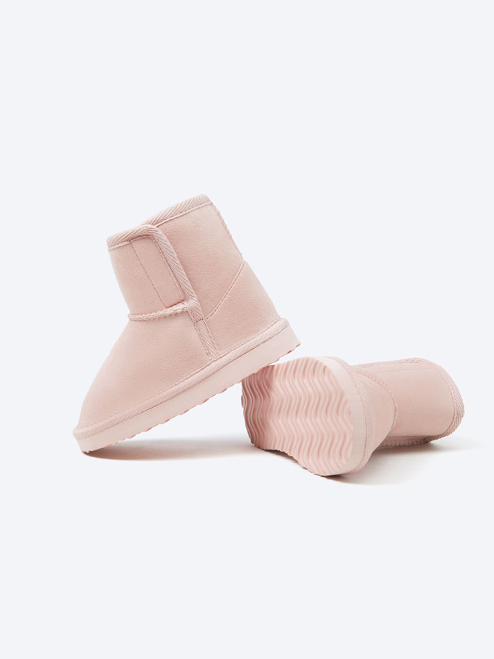 Bota forrada - Rosa claro