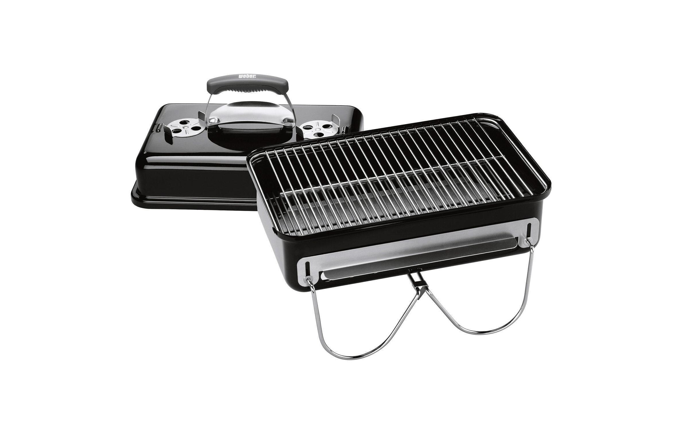Picknick-Grill Go-Anywhere Holzkohle<br>Mobiler Holzkohlegrill, schwarz
