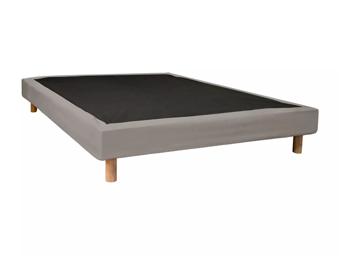 Cache-sommier beige RONDA 140x190 cm - SOMEO - Ronda