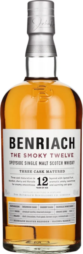 BENRIACH 12 YEARS THE SMOKY TWELVE 70CL