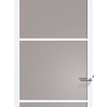 Arne & Bodil binnendeur ABE101 brons glas - extra wit afgelakt