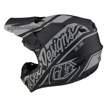 Casque cross TroyLee design GP SLICE 2024 - Noir / Gris