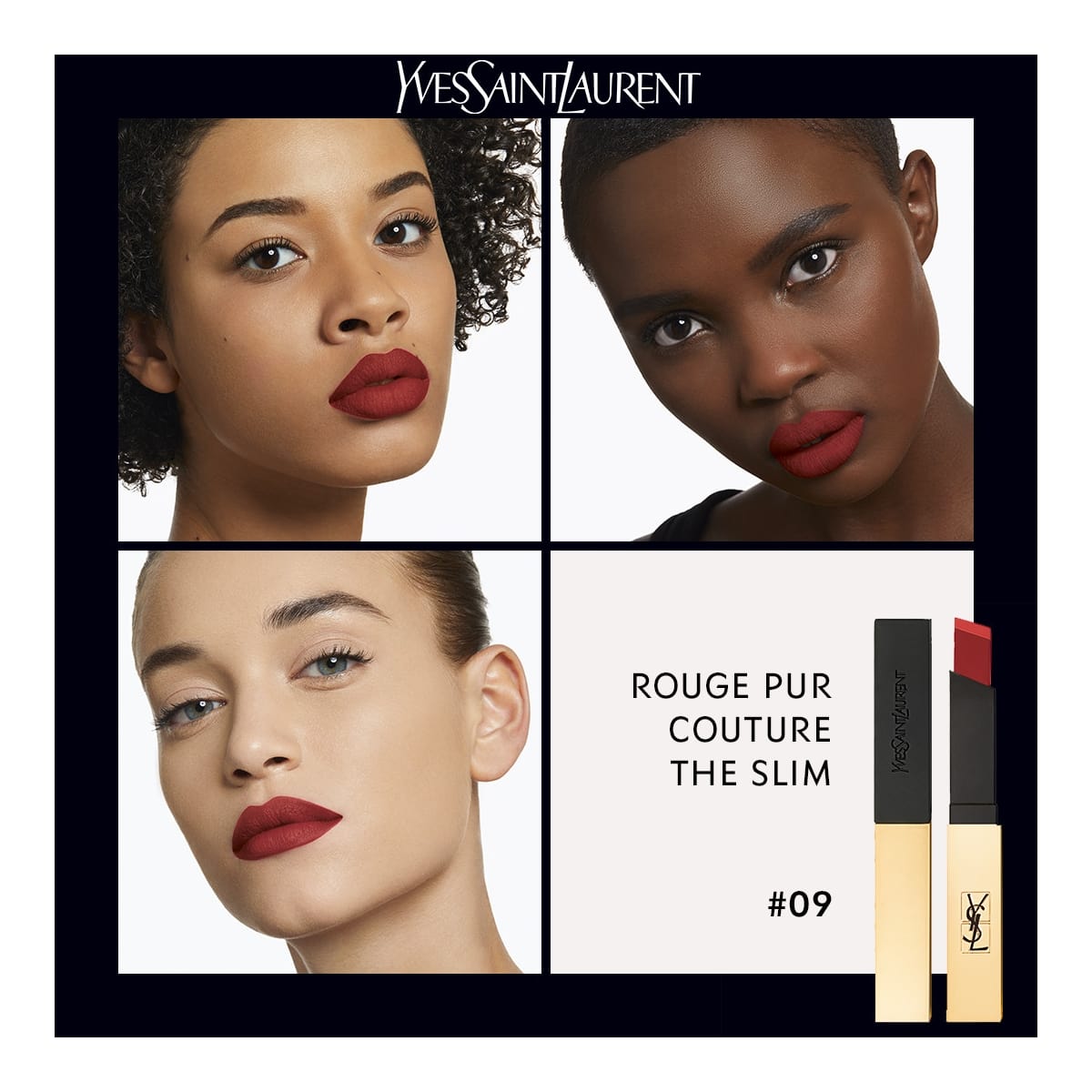 YVES SAINT LAURENT Rouge Pur Couture The Slim Rouge à Lèvres Ultra Mat