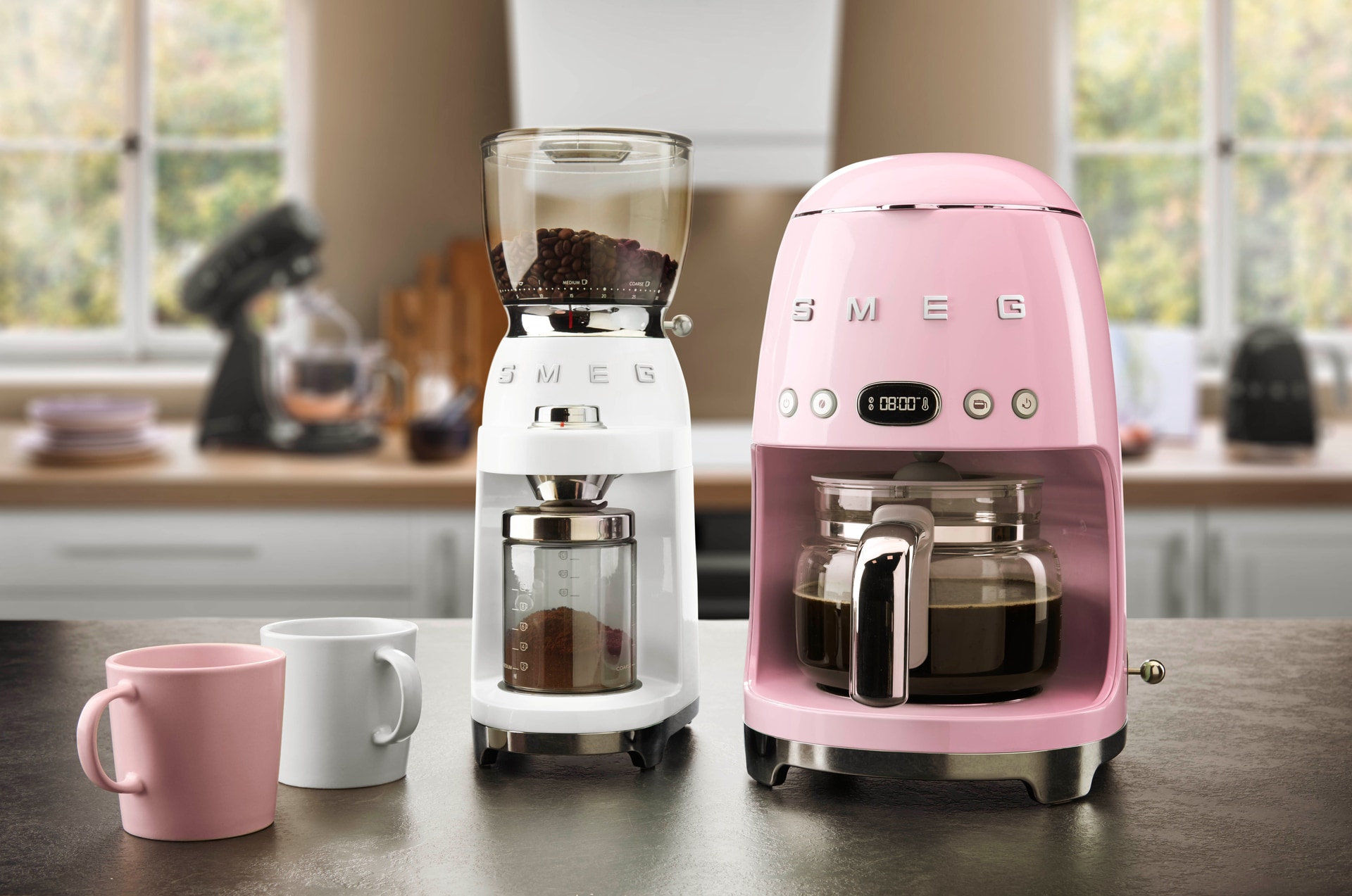 SMEG Kaffeemühle Creme 50's Style elektrisch