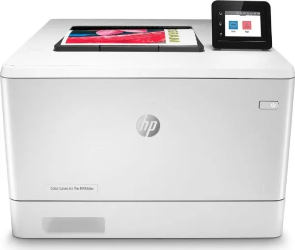 HP Color LaserJet Pro M454dw - Printer - farve - Duplex - laser - A4/Legal - 38.400 x 600 dpi - op til 27 spm (mono) / op til 27 spm (farve) - kapacitet: 300 ark - USB 2.0, Gigabit LAN, Wi-Fi(n), USB vært