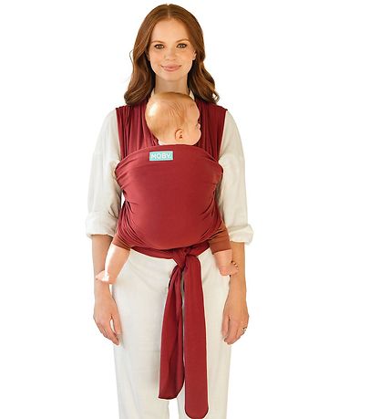 Moby Stretchtuch - Classic - Ruby - Braun
