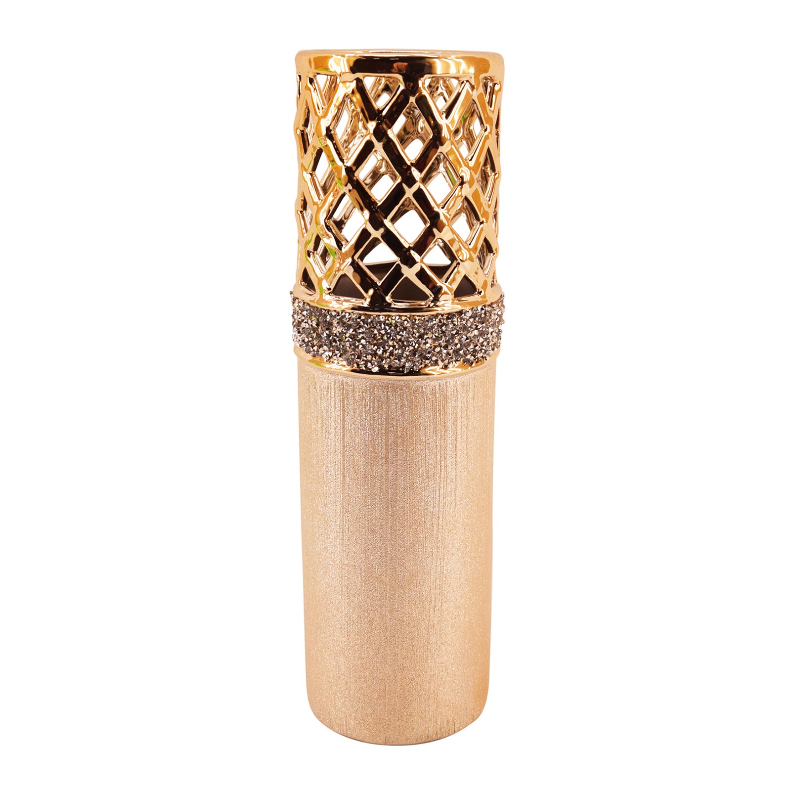 Deko-Vase - gold - 34,5 cm hoch
