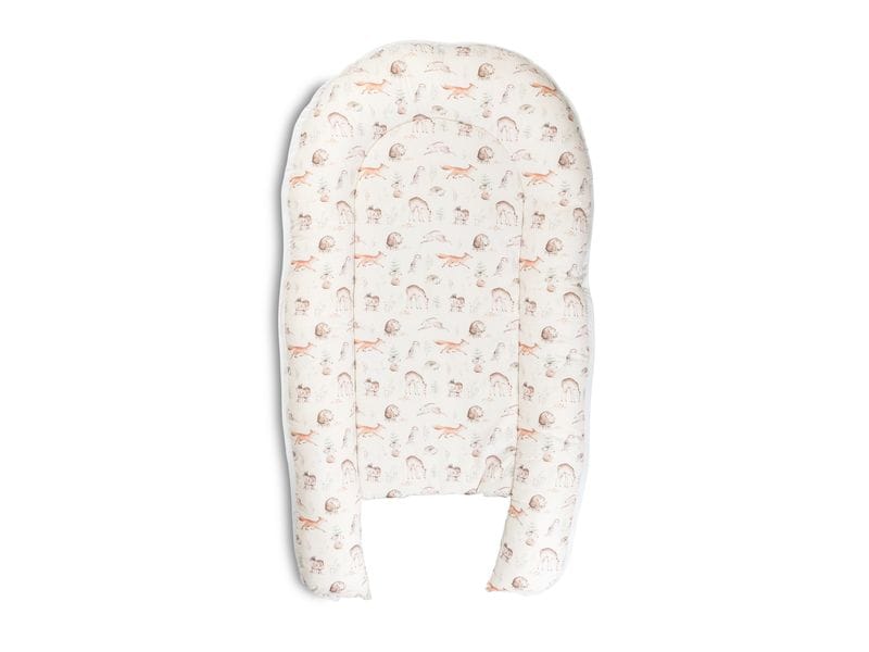 Ullenboom Babynest Cocoon Waldfreunde 55 x 95 cm Gemütliches Babynest für Neugeborene, 100% Oekotex, Made in EU
