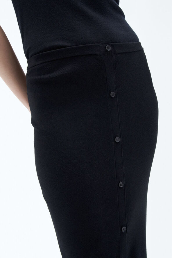 Filippa K Knitted Maxi Skirt Black