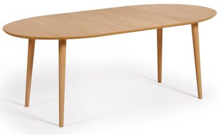 Kave Home Esstisch OAKLAND 120 - 200 x 90 cm Eiche braun