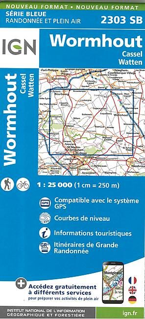 IGN - 2303 SB WORMHOUT 1 25 000