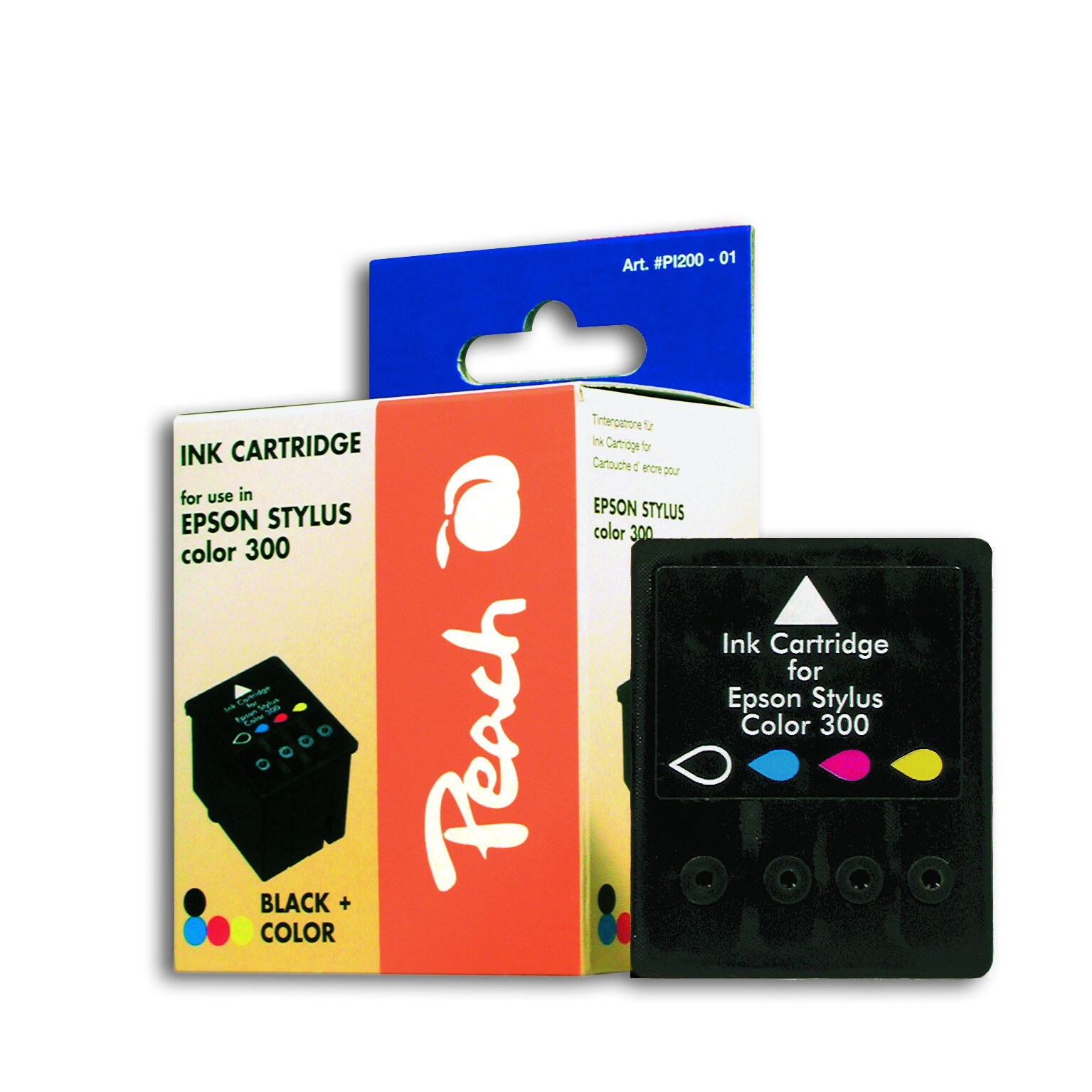 Peach E138Druckerpatrone (col, bk) ersetzt Epson S020138 für z.B. Epson Stylus Color 300