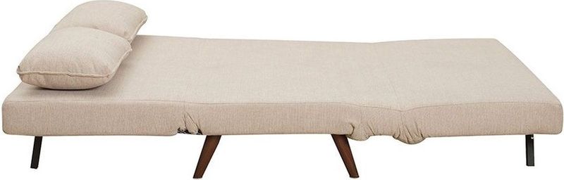 Bronx71 - Slaapbank Kristian - Beige - 1,5 Persoons - Gerecyclede Stof - Multifunctioneel