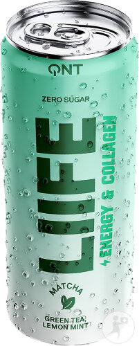 QNT Liife Energy Collagen Matcha Green Tea Lemon-Mint 250ml