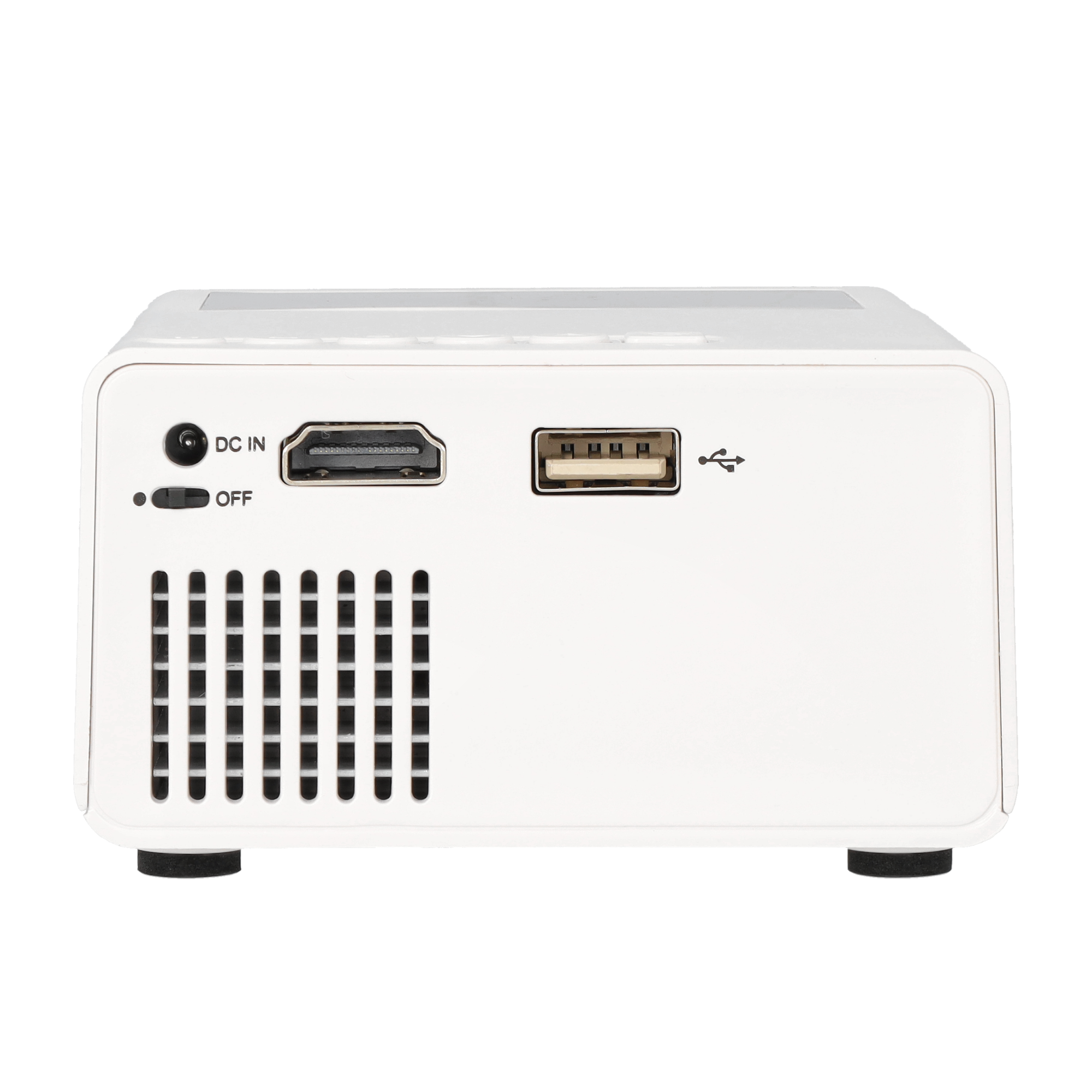 Mini Multimedia LED Projektor Beamer Heimkino (40 ANSI Lumen) 1080p / HDMI / USB - Grau