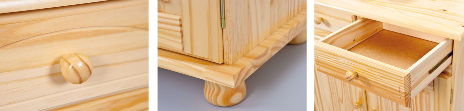 Buffet TOSACANA - natur - Weihrauchkiefer massiv - 198 cm