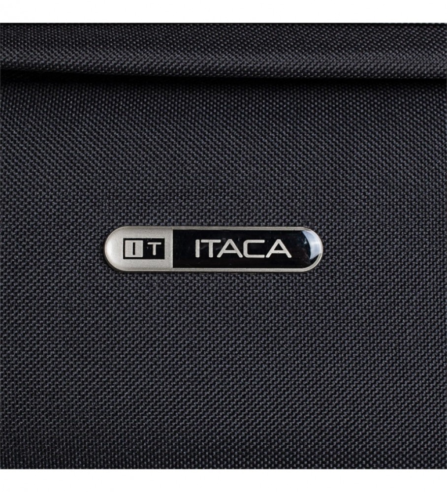 Mala de cabine ITACA com 2 rodas T71950 preta - 55x39x18cm -