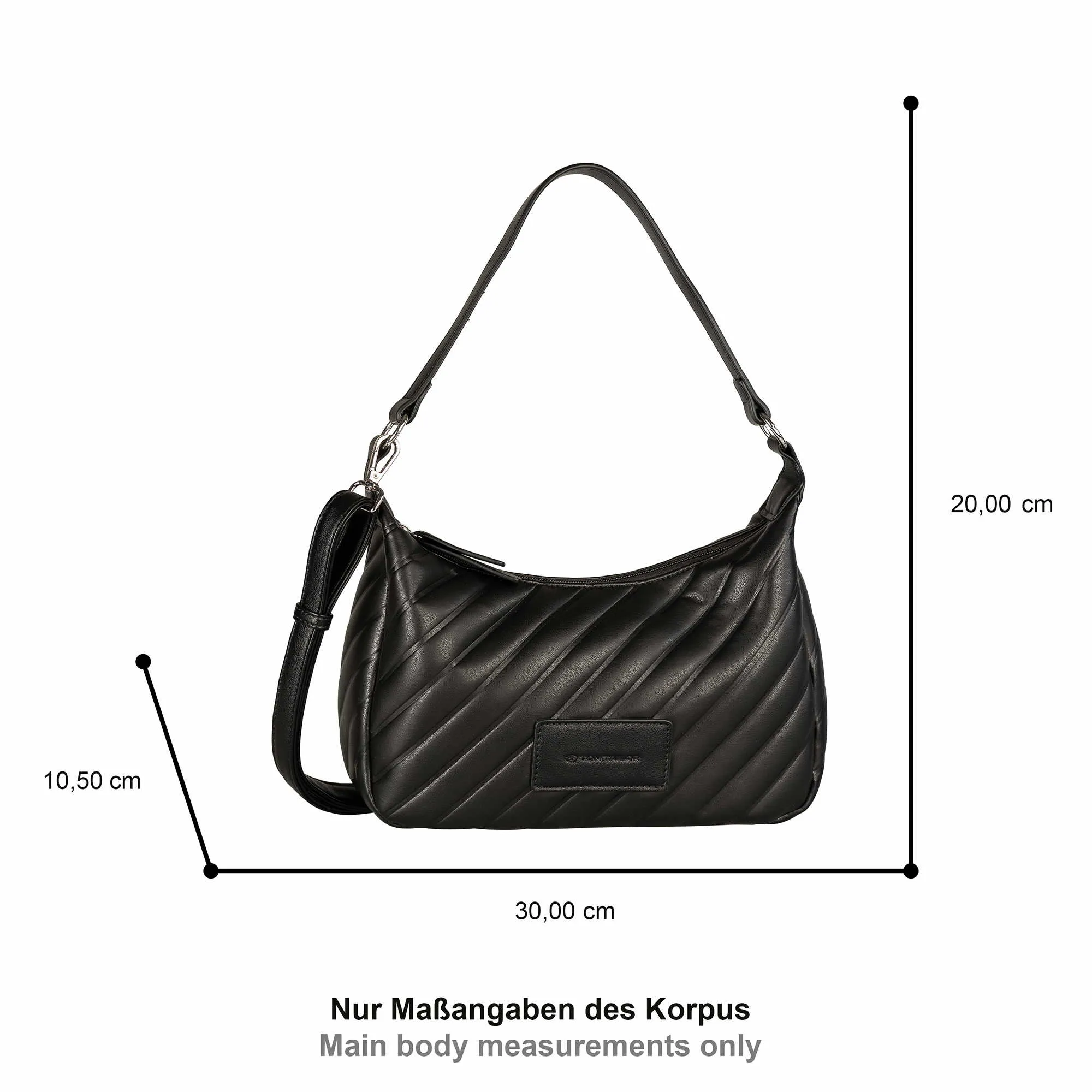 TOM TAILOR Henkeltasche Schwarz Lederimitat