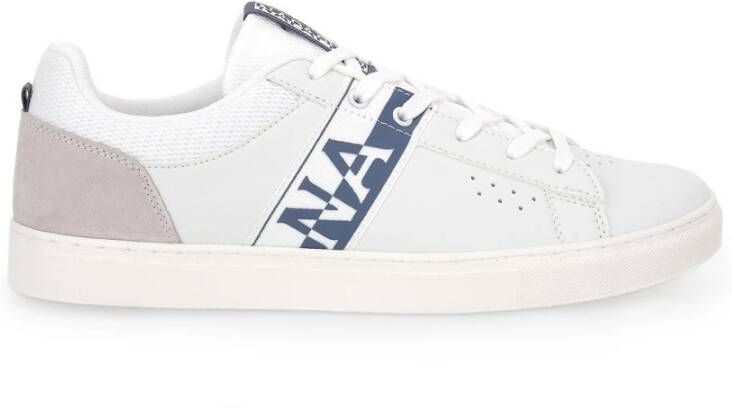 Napapijri Witte Polyester Sneaker met Veters en Logo White Heren