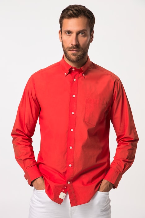 JP AWARE Hemd, Langarm, Buttondown-Kragen, GOTS zertifizierte Biobaumwolle