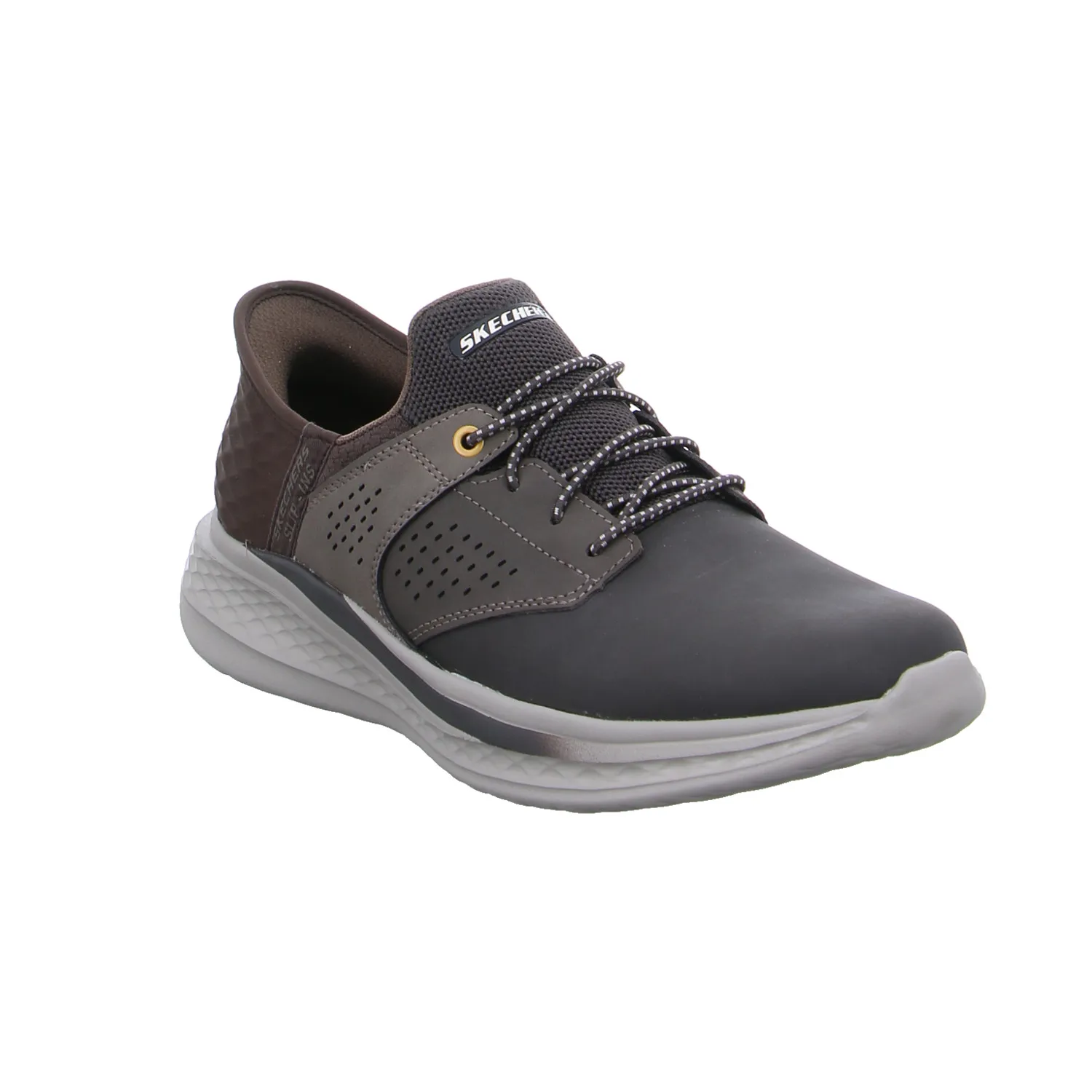 SKECHERS Halbschuhe Sneaker Braun Leder