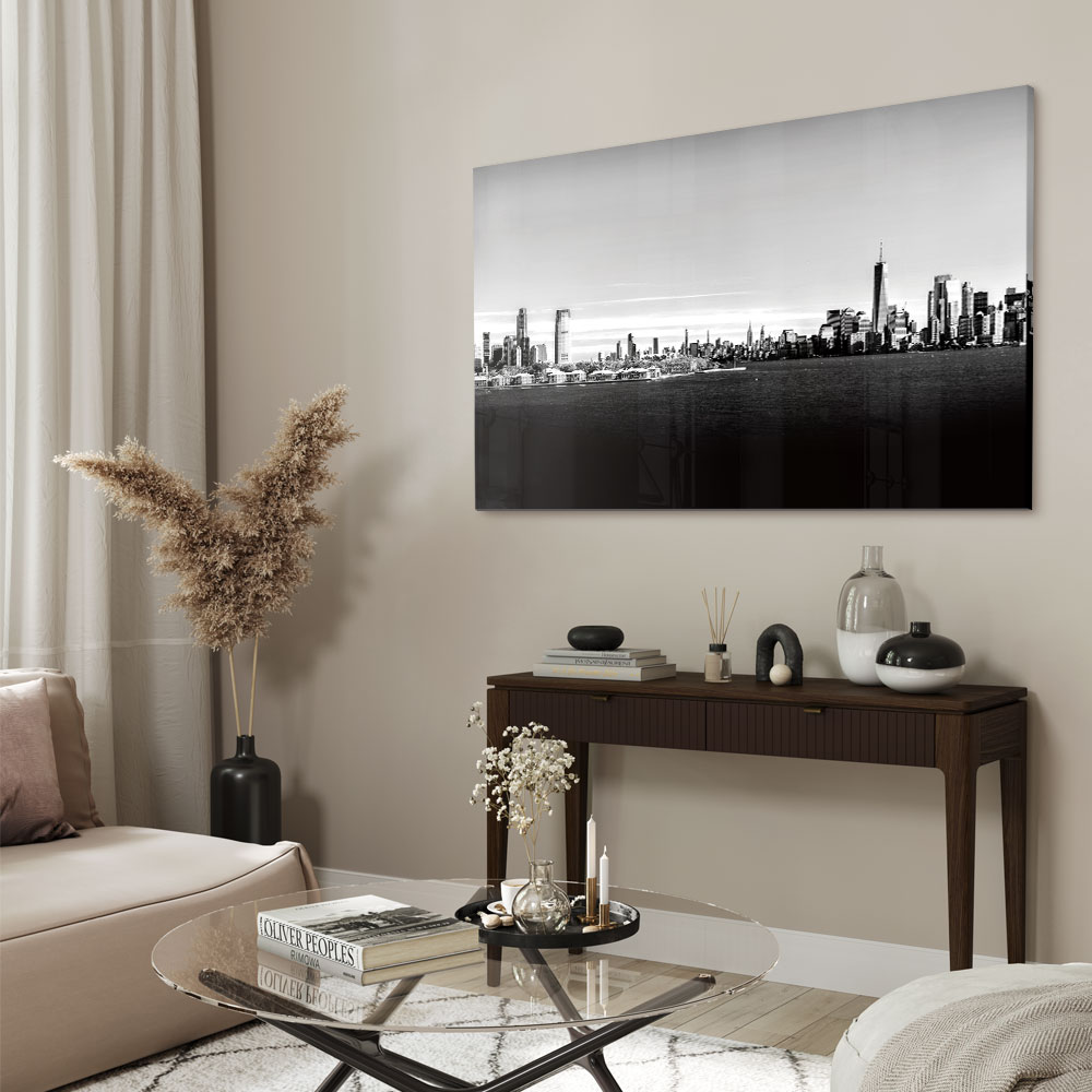 Walljar acrylglas schilderij - Shrouded City Acrylglas schilderij - 70 x 100 cm