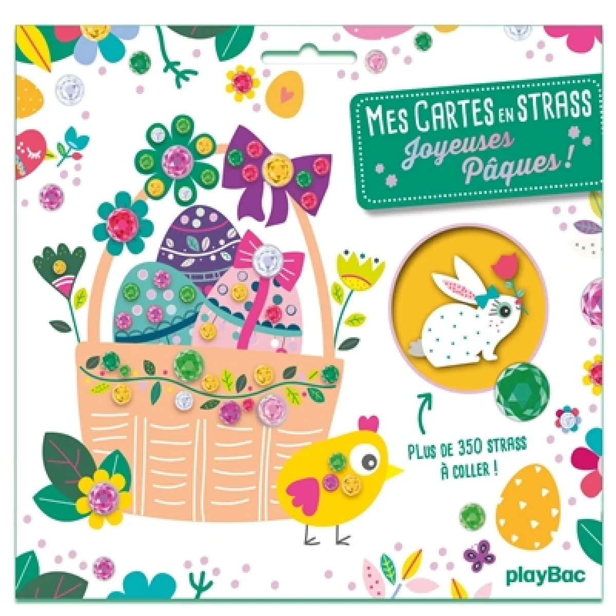 Mes cartes en strass : joyeuses Pâques !