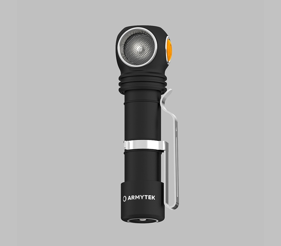 Armytek Wizard C2 Pro Magnet USB Multifunktionstaschenlampe mit Anzeige von Temperatur / Ladezustand / Status schwarz