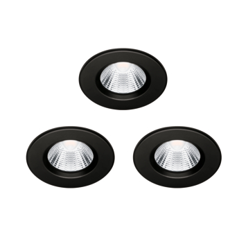 Philips inbouwspot Dive 3-pack zwart 5,5W IP65