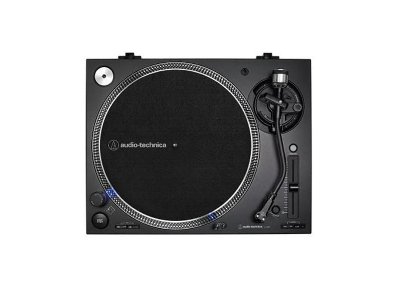 Audio-Technica Plattenspieler AT-LP140XP Schwarz Professioneller Plattenspieler mit Direktantrieb