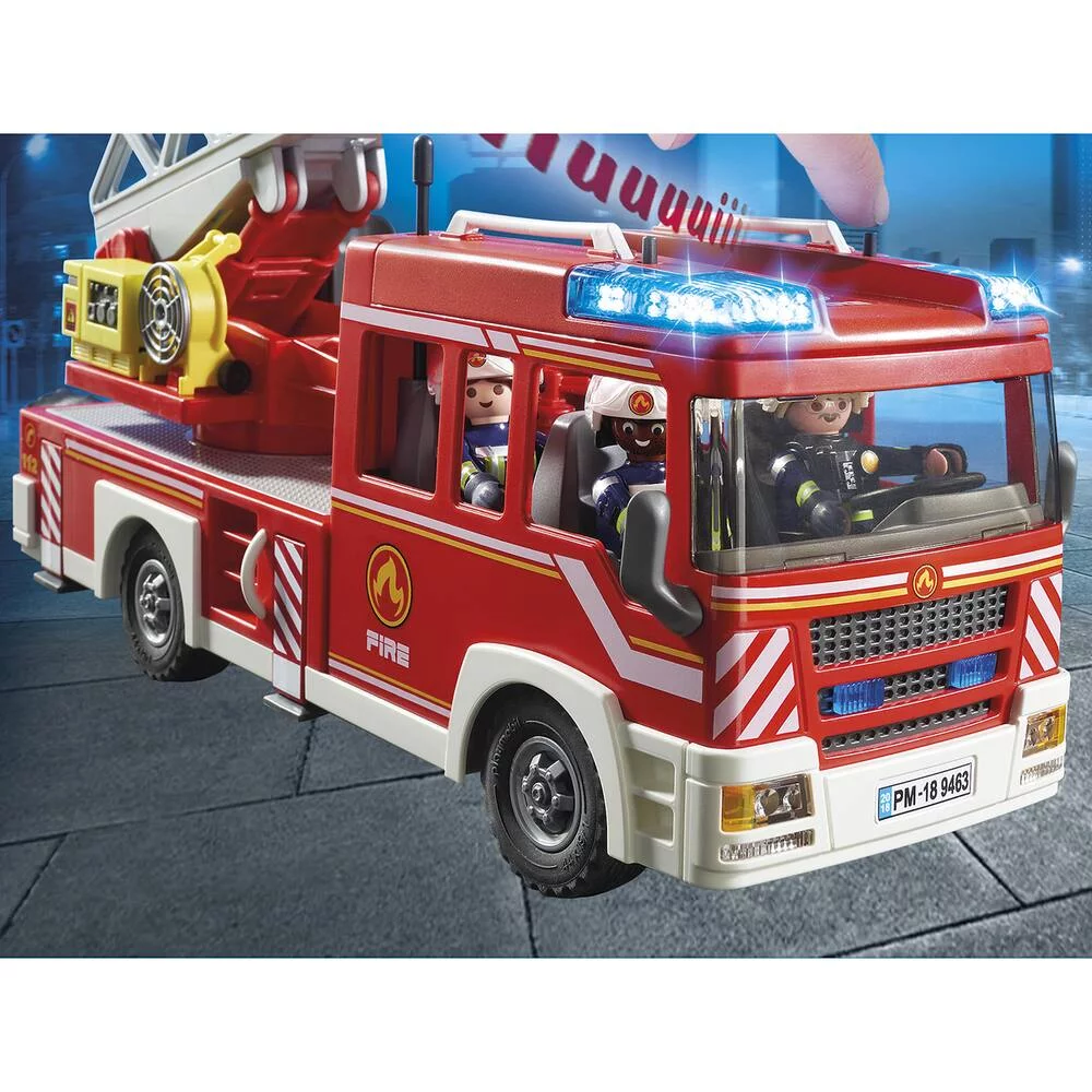 CAMION POMPIERS AVEC ECHELLE PIVOTANTE - 9463