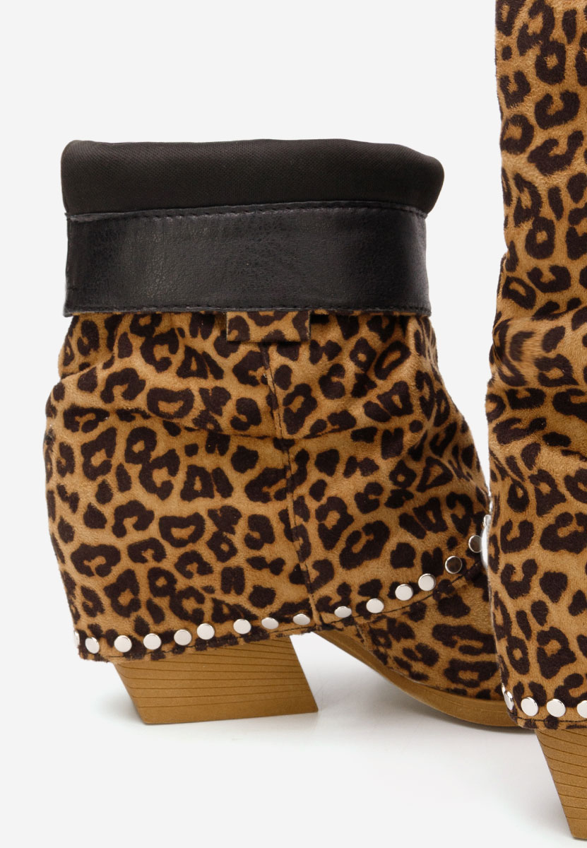 Bottes femme leopard Vedala