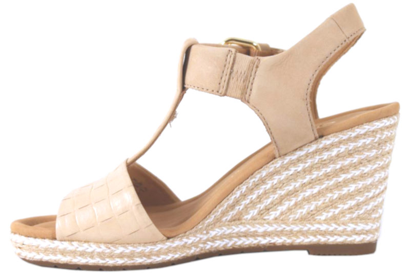 GABOR SANDFARVET LET SANDAL I GLAT SKIND OG NUBUCK