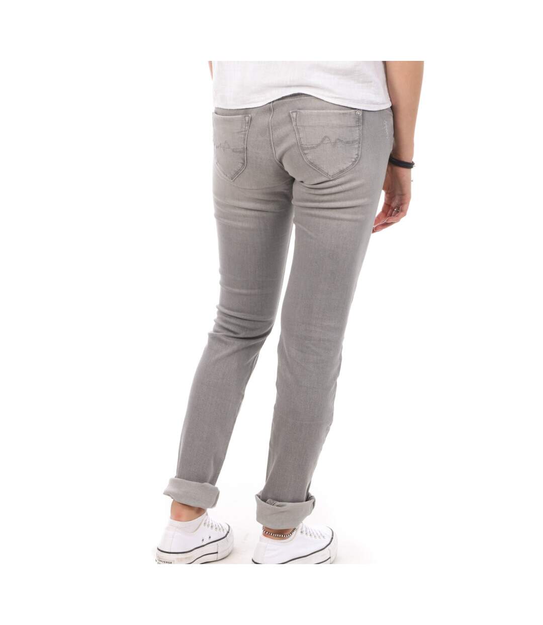 Jean Slim Gris Femme Pepe jeans Katha