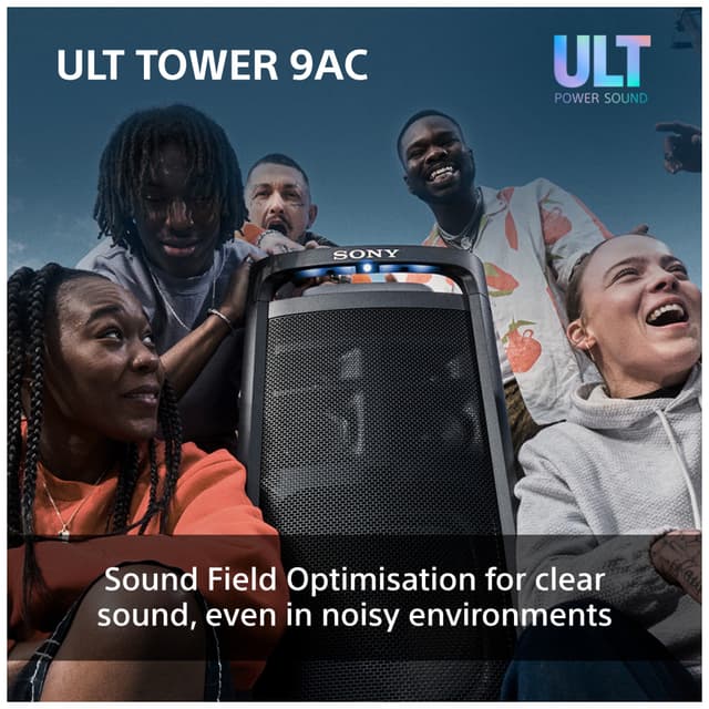 Sony ULT Tower 9AC partyhøjtaler (sort)