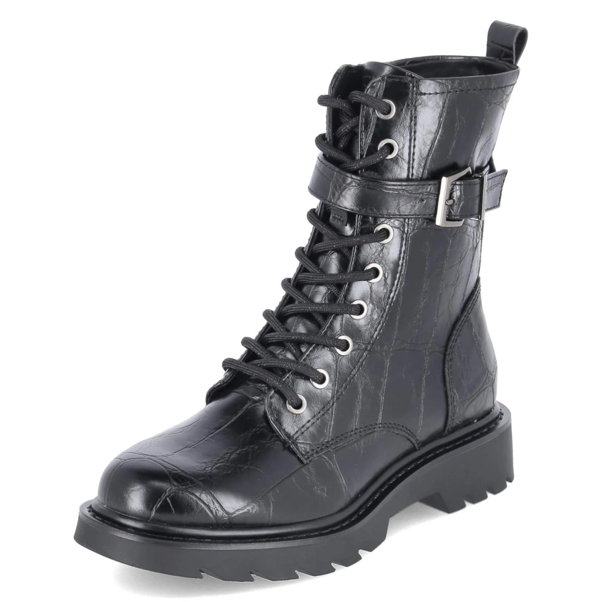 TamarisSchnürboots - BLACK CROCO