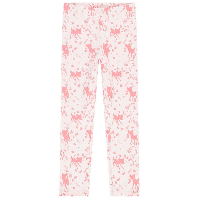 Pyjama 2 pièces manches longues Bambi pour fille - Rose