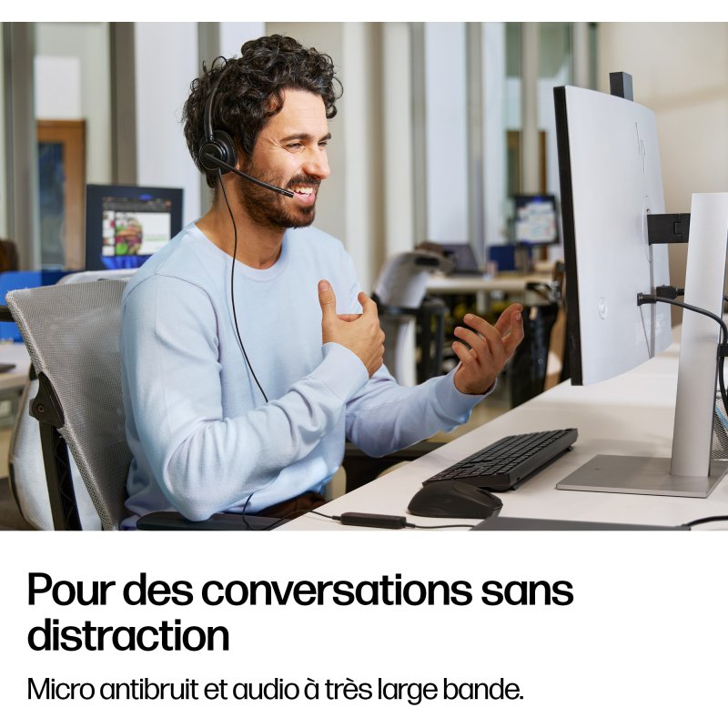 HP Poly Micro-casque filaire USB binaural Mission 425