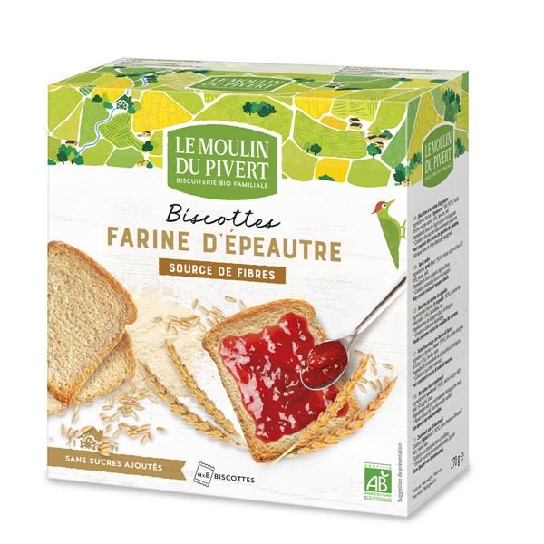 Le Moulin Pivert Tostas De Trigo Espelta 270G