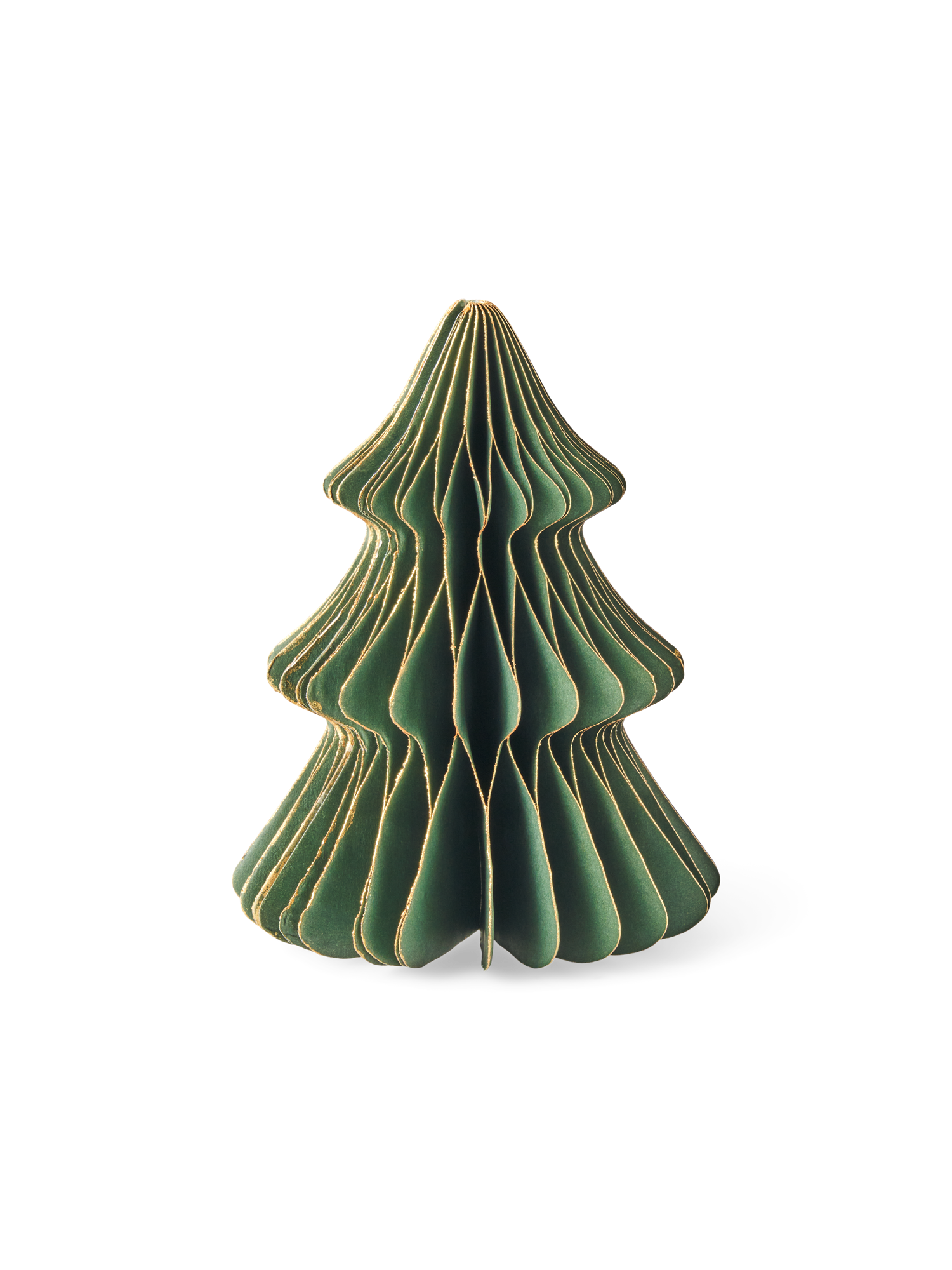 Dekorativt træ | Papir. 12 cm. | Pine Green