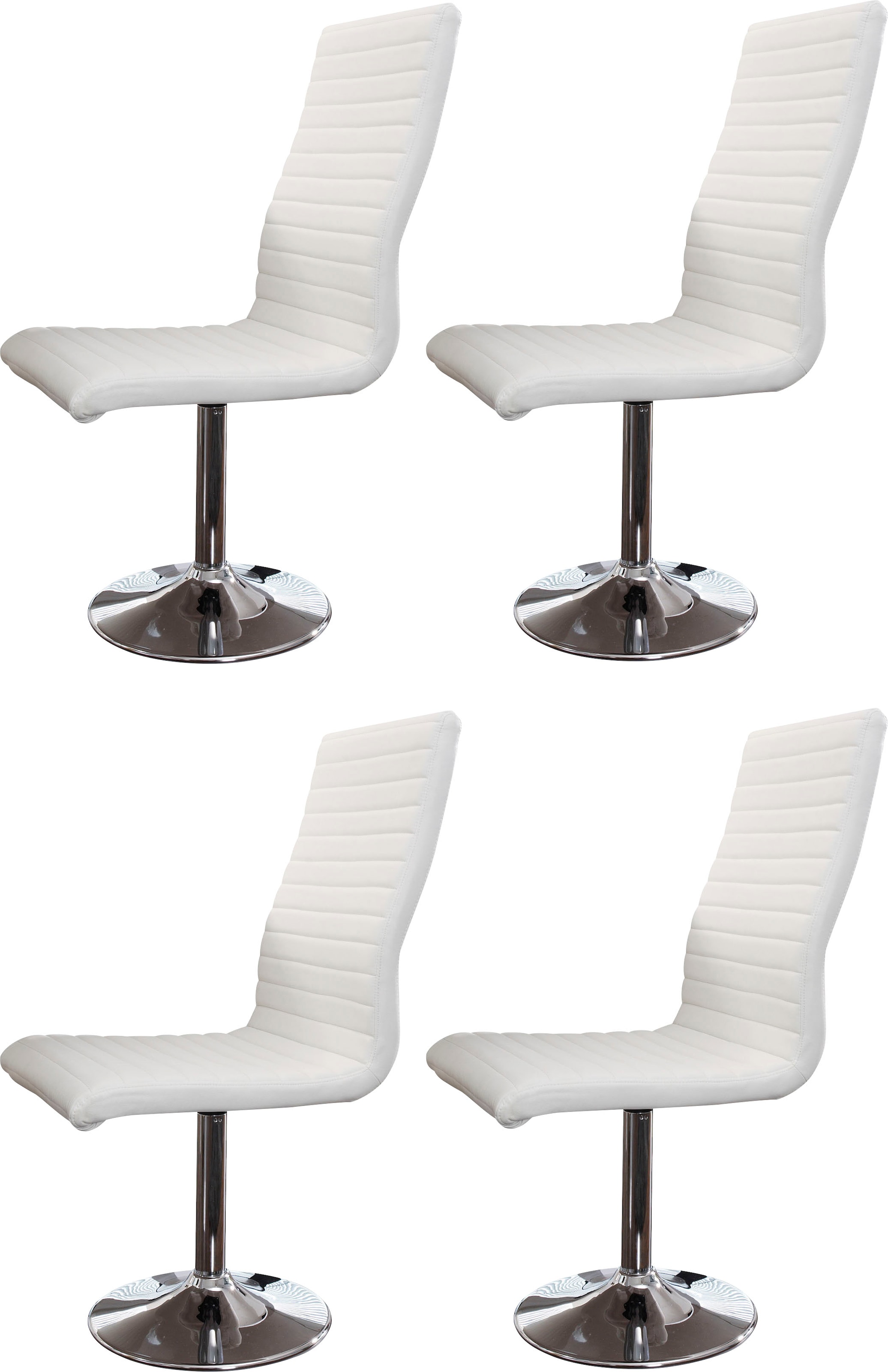 SalesFever Essgruppe »Design Sitzgruppe für stilvolle Mahlzeiten« Set, 5 Stk. tlg. 5-teiliges Set: Tisch mit praktischer Ausziehfunktion