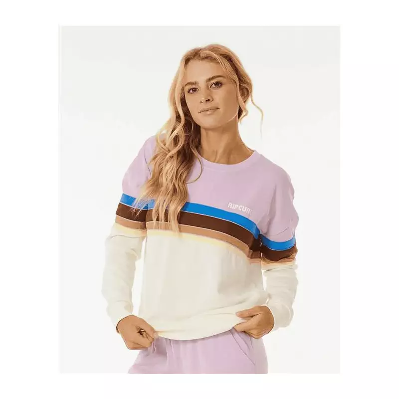 Sweat femme RIPCURL Surf Revival Crew Lilac