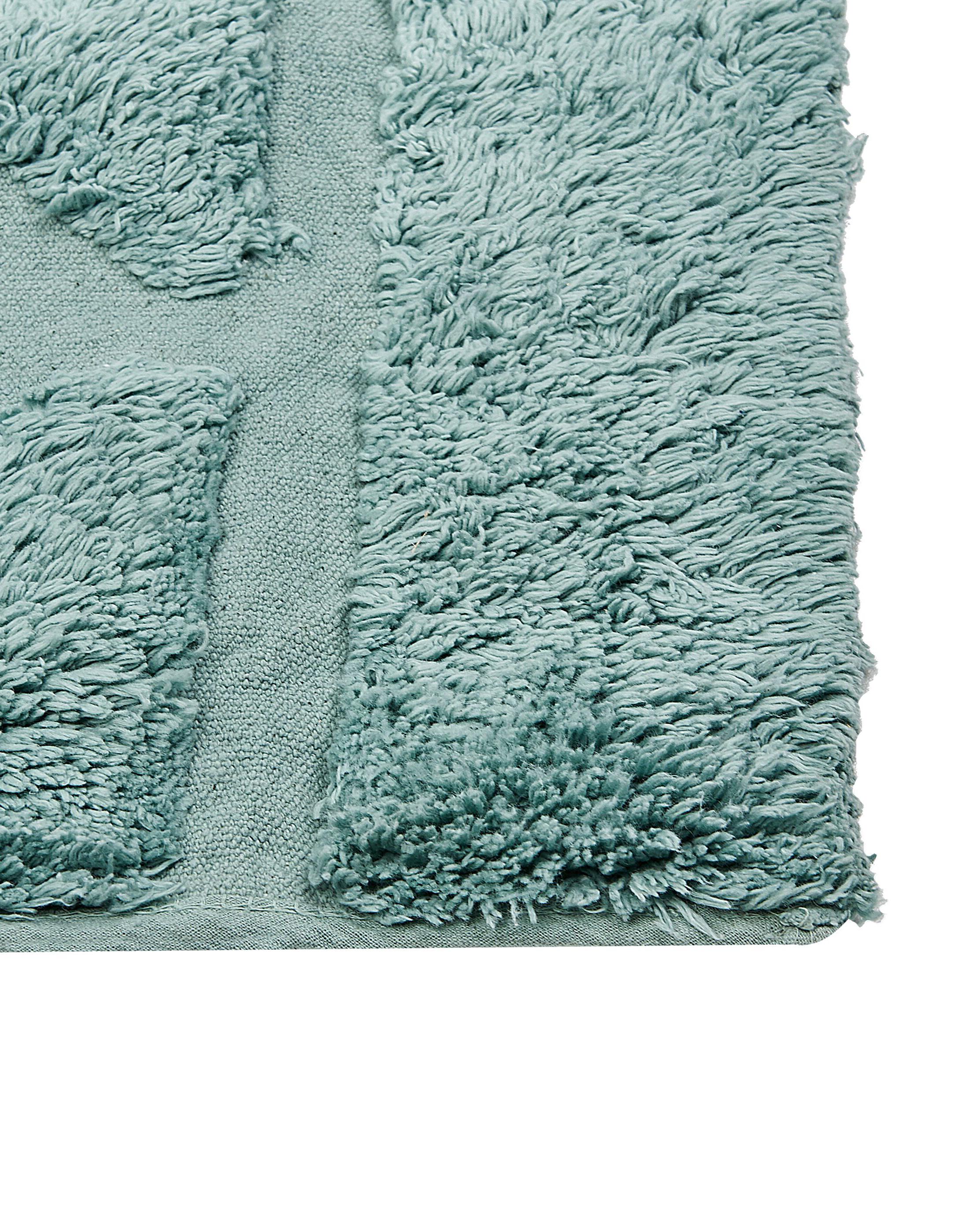 Vloerkleed SIRNAK Mintgroen 160 x 230 cm Katoen