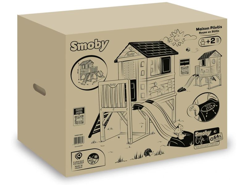 Smoby Spielhaus Life Stelzen Traumhaus für den Garten