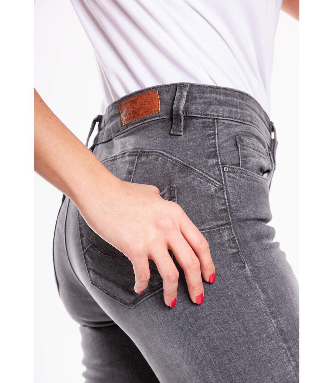 Jeans slim push up stretch CASAL GRIS