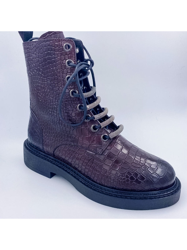 Bottines E112E9 Mulberry - Semerdjian