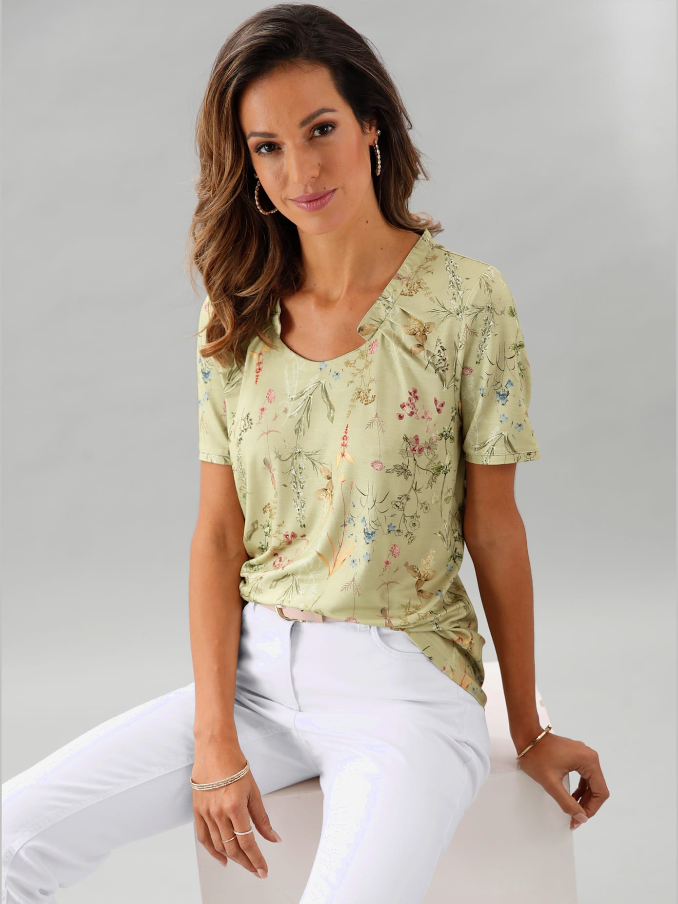 T-shirt à manches courtes viscose douce et fluide
